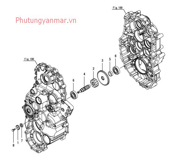 Trục truyền động quay số 3